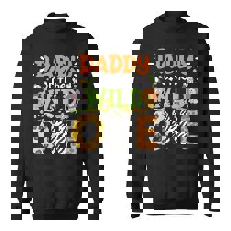 Daddy Of The Wild One Kids Boys Safari Zoo Birthday Family Sweatshirt - Monsterry