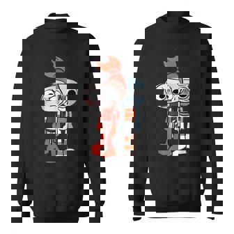 Dandy's World Shrimpo And Finn Sweatshirt - Monsterry
