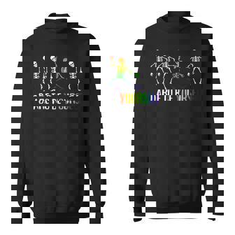Dare To Be Yourself Cute LGBT Pride Dance Moves Sweatshirt - Monsterry