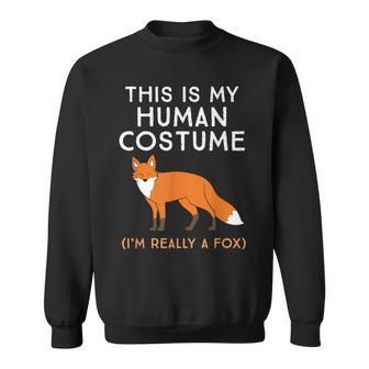 Das Ist Mein Menschen I'm Really A Fox Sweatshirt - Geschenkecke