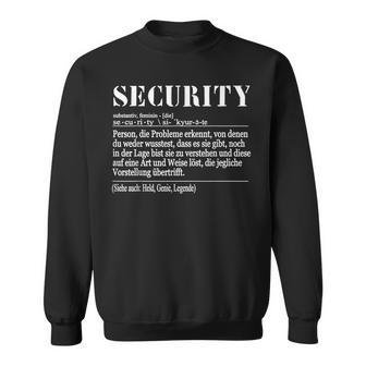 Definition Security S Sweatshirt - Geschenkecke