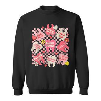Dental Valentine's Day Cute Th Hugging Heart Dentist Sweatshirt - Thegiftio UK