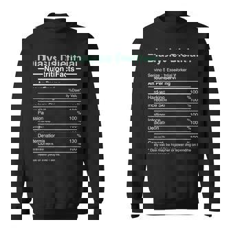 Dialysis Dietitian Nutrition Facts Nephrology Dietitian Sweatshirt - Monsterry