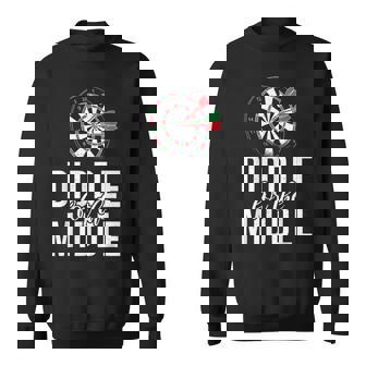 Diddle For The Middle Pub Dart Player Sweatshirt - Monsterry