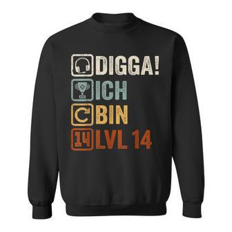 With Digga Ich Bin 14 Jahre Junge Geburtstag Sweatshirt - Geschenkecke