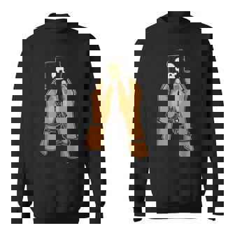 Digital Detox Cleanse Switch Off Your Phone Skull Handcuffs Sweatshirt - Monsterry