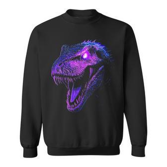 Dinosaurio Ojos Azules Arte Gráfico Camisa de entrenamiento - Regaloses