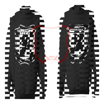 Dirt Bike Number Plate Tank Top Sweatshirt - Monsterry