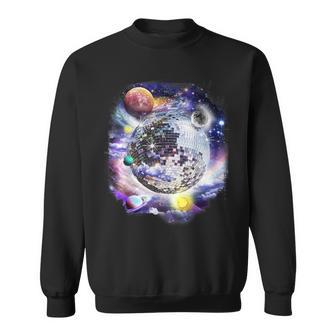 Disco Ball In Space Galaxy Club Retro Sweatshirt - Geschenkecke