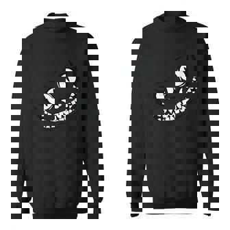 Diseños De Alicia En El País De Las Maravillas Gato De Cheshire Sonriendo En Blanco Y Negro Adulto S Manga Corta Novedad Talla S Negro Camisa de entrenamiento - Regaloses