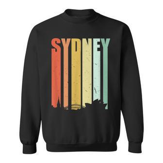 Distressed Sydney Australia Opera House Silhouette Sweater e - Cadeauxyz