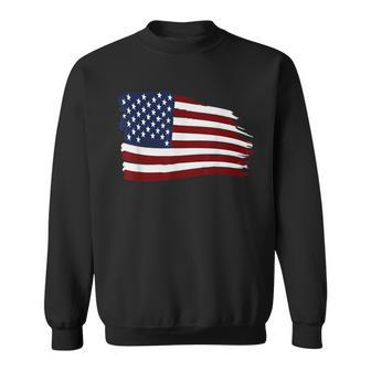 Distressed Us Usa Flag Stars And Stripes American Sweatshirt - Geschenkecke