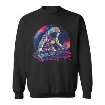 Dj Astronaut Space Galaxy Techno Rave Edm House Music Planet Sweatshirt - Geschenkecke