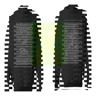 DNA Double Helix Matrix Computer Program Science Sweatshirt - Monsterry