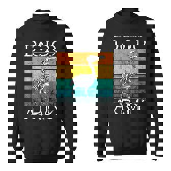 Dodo Army Dodo Squelette D'oiseau Dronte Rétrointage Coucher De Soleil Sweater e - Cadeauxyz
