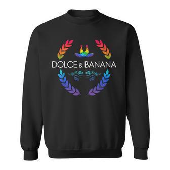 Dolce And Lgbtq Banane Pride Grafik Niedlich Regenbogen Sweatshirt - Geschenkecke