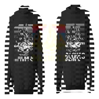 Dolomites Mountains Dolomitic Alps Climbing Hiking Italy Sweatshirt - Monsterry