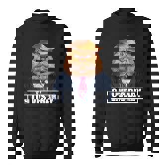 Donald Cat Trump 9 Lives Humour Drôle Présidentiel 2024 Sweater e - Cadeauxyz