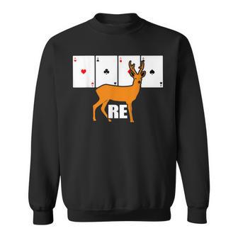 Double Head Card Game Re Sweatshirt - Geschenkecke