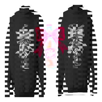 Dr Pep Soda Lover Bow Coquette Trendy Aesthetic Sweatshirt - Monsterry