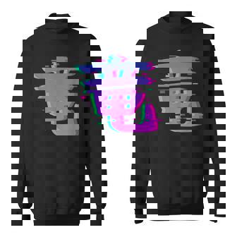 Dragon Kanji Symbole Japonais Esthétiqueaporwave Glitch Ar Sweater e - Cadeauxyz