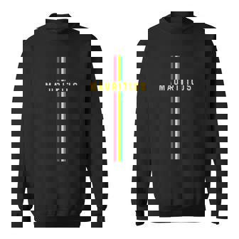 Drapeau De L'ile Mauriceertical Maurice En Lettres Majuscules Sweater e - Cadeauxyz