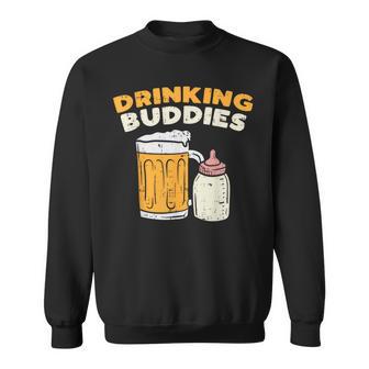 Drinkin Buddies Baby Bottle Son And Dad Matching Fathers Day Sweatshirt - Geschenkecke