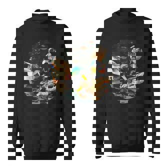 Ducks In Park Costume For Feeding Ducks Lovers Tank Top Sweatshirt - Monsterry