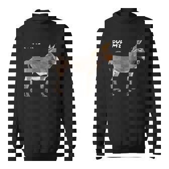 Dumb Stupid Not Smart Donkey Graphic Sweatshirt - Monsterry
