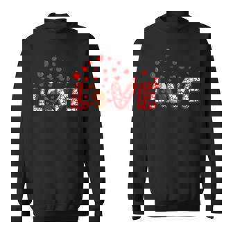 Eagle Bird Lover Hearts Love Eagle Valentine's Day Sweatshirt - Monsterry