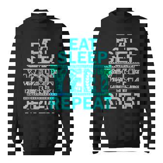 Eat Sleep Yeet Repeat Yeet Apparel Sweatshirt | Seseable UK