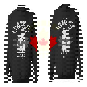 Elbows Up Canada Est 1867 Proud Canadian Strong Canada Sweatshirt | Mazezy