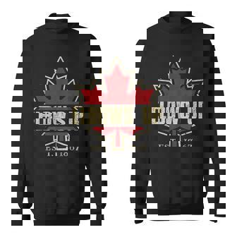 Elbows Up Canada True North Strong Free Proud Canadian Sweatshirt | Mazezy