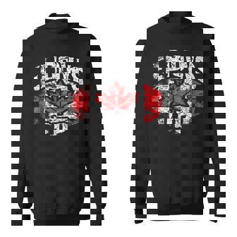 Elbows Up Canada Vintage Distressed Canadian Pride Sweatshirt - Thegiftio UK