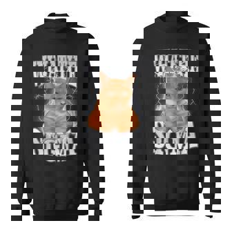 Erm What The Sigma Meme Y2k Cat Ironic Brainrot Meme Sweatshirt - Thegiftio UK