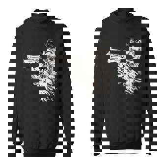 Esqueleto Fresco Con Pistola Camisa de entrenamiento - Regaloses
