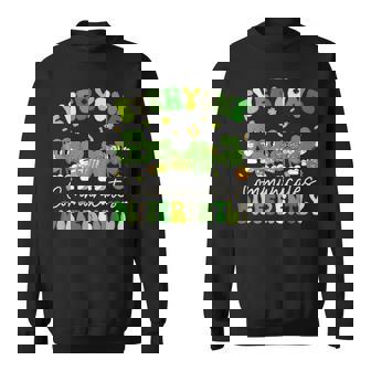 Everyone Communicates Differently Autism St Patrick Day Sweatshirt - Seseable