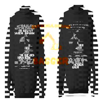 Excuse Ich Habe Bagger Seen Children's Digger Sweatshirt - Geschenkecke