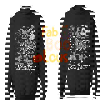 Fab Boo Lous Cafeteria Manager Pumpkin Halloween Sweatshirt - Monsterry