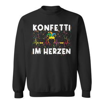 Fancy Dress Confetti In Heart Sweatshirt - Geschenkecke