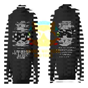 I Fancy Whiskers And Paws Cat Lover Collection Kitten Sweatshirt - Monsterry