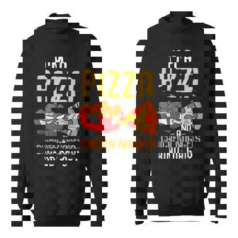 Fast Food Pizza Lover Foodie Men Boys Chicken Nuggets Sweatshirt - Monsterry