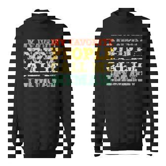 My Favorite People Call Me Memaw Vintage Sweatshirt | Mazezy