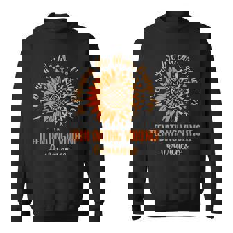 February Teen Dating Violence Awareness Orange Sunflower Sweatshirt - Monsterry