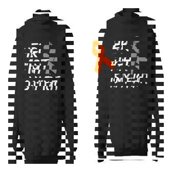Her Fight Is My Fight Leukemia Awareness Sweatshirt - Monsterry