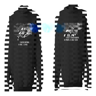 Fingerprint Heart Autism Each Print Tells A Different Story Sweatshirt - Thegiftio UK