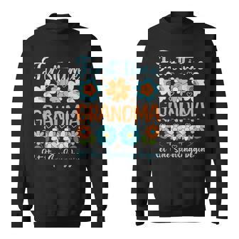 First Time Grandma Let The Spoiling Begin Soon To Be Grandma Sweatshirt - Monsterry