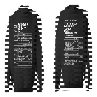 Fishing Dad Nutrition Facts Fishing Dad Sweatshirt - Seseable