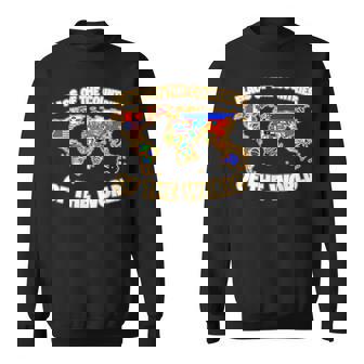 Flags Of The Countries Of The World Map International Sweatshirt - Monsterry