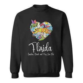 Florida Sunshine Beach And Key Lime Pie Florida Sweatshirt - Geschenkecke